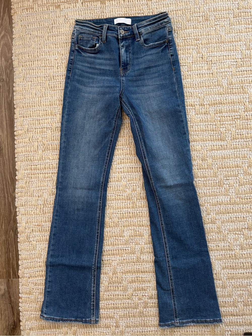 Vervet High/Mid-Rise Bootcut Women's Jeans in Medium Wash Blue - Picture 3 of 5